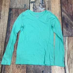 Justice long sleeve seafoam T-shirt